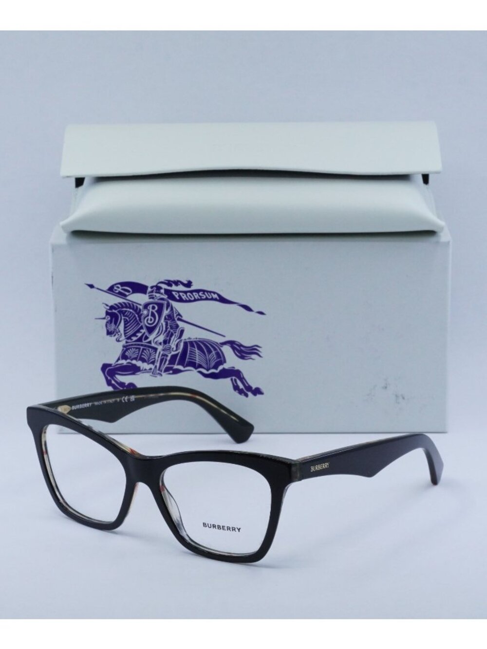 Burberry BE2416 4121 Cat Eye Eyeglasses 54mm - Black